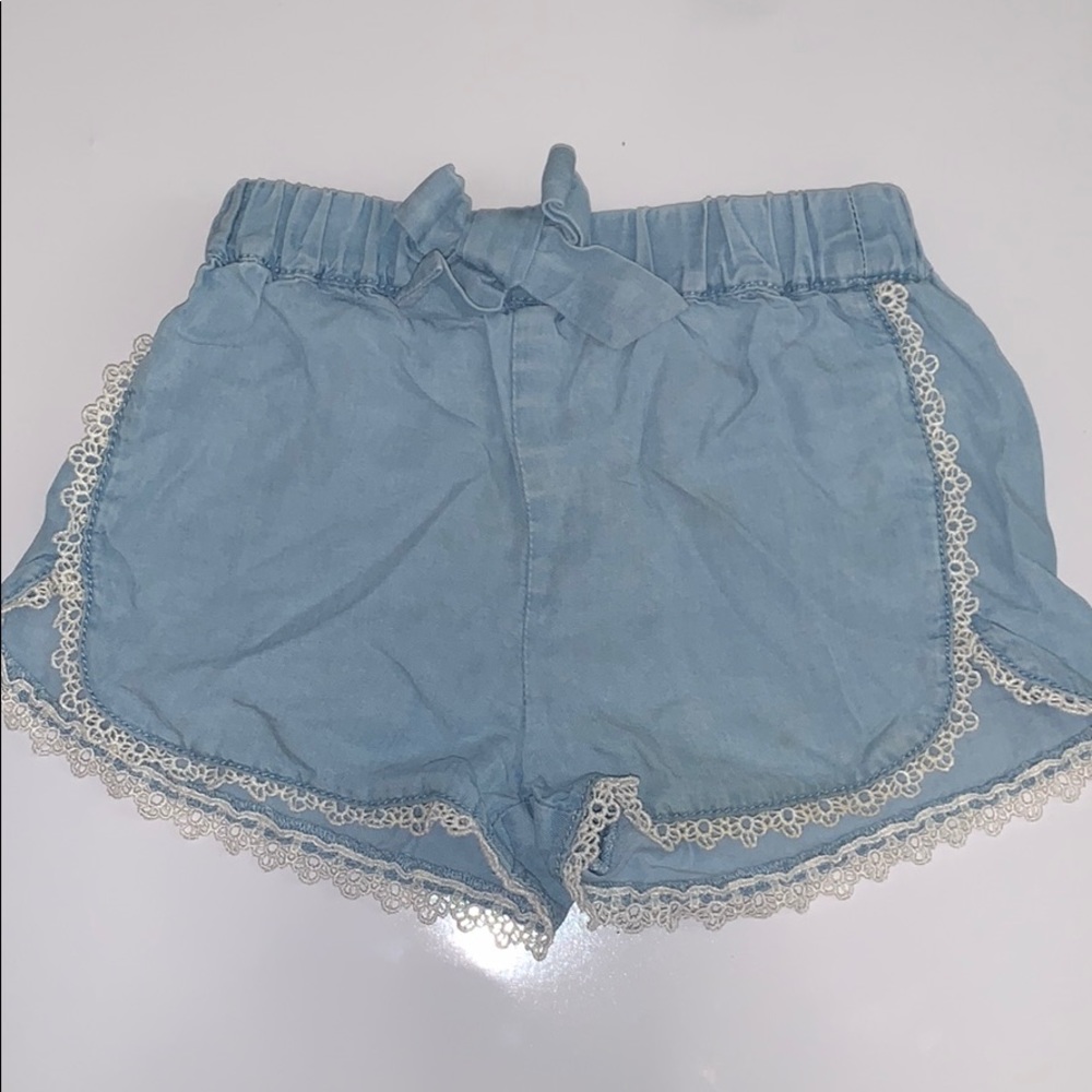 Zara baby soft lace trim shorts 18-24 months